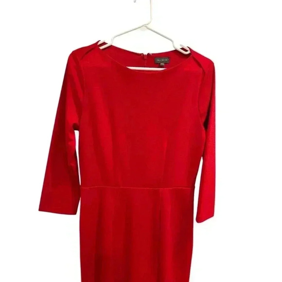 The Limited Classic Red, Valentines’s Knee Length, Sheath Dress Size 6, NWT - Picture 3 of 9